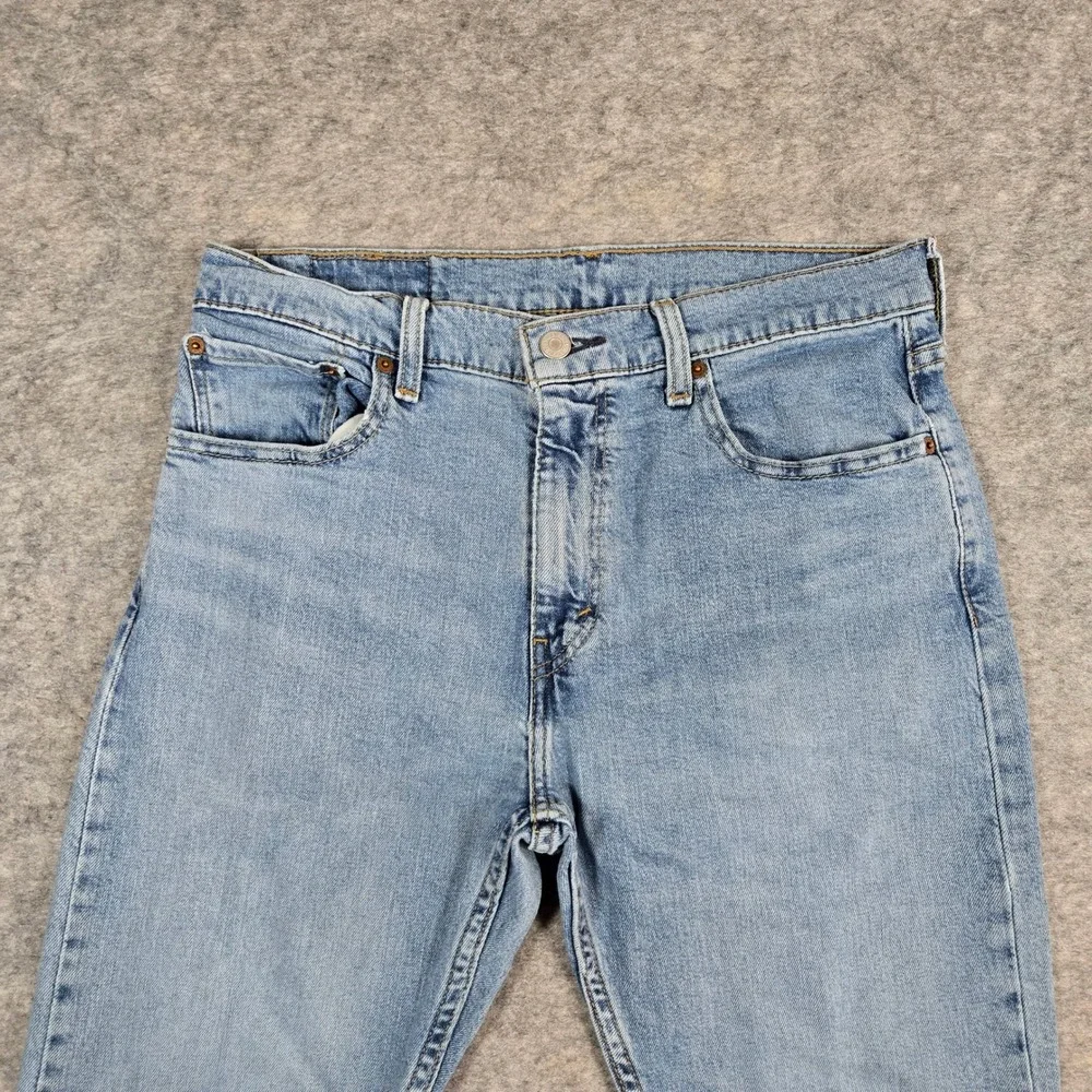Levis Mens Light Blue 512 Slim Taper Stretch Denim Jeans 33x30 (Fits 33x28)